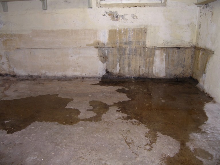 water seepage through basement wall